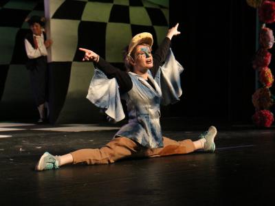 photo of student in play